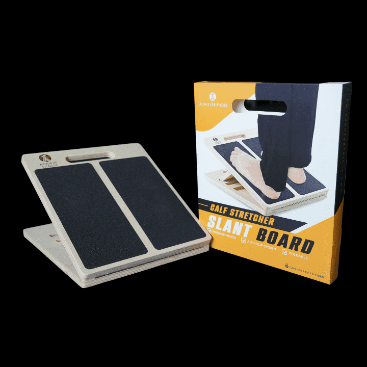 Tavola Inclinata Legno Per Stretching Polpacci - 5 Angoli Regolabili, Per Squat, Equilibrio E Allenamento